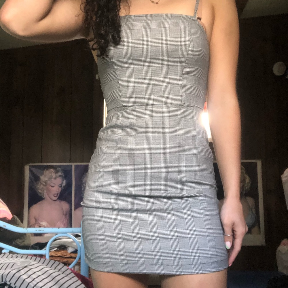 Plaid Body Con Dress